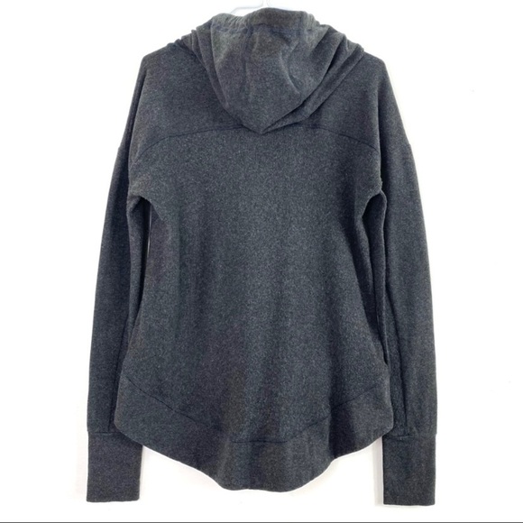 Sweaty Betty Lounge Hoodie In Dark Charcoal Grey - Picture 3 of 9